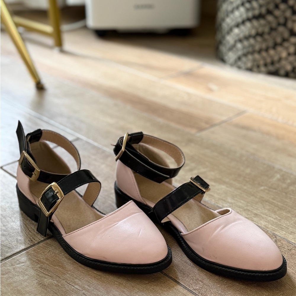 Elegant Pink and Black Women's Shoes